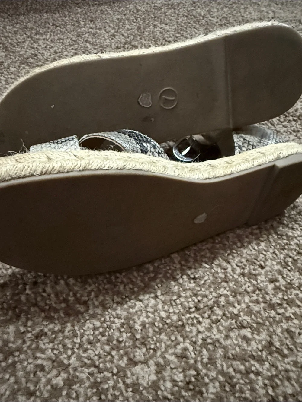Snake-Print Espadrille Sandals